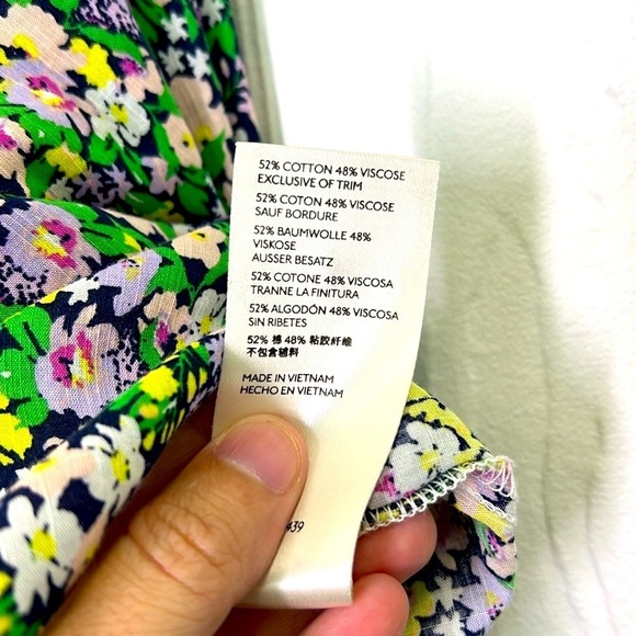 Anthropologie - Maeve Ashleigh Puff Sleeved Floral Button Down Blouse Size Small - Picture 10 of 13